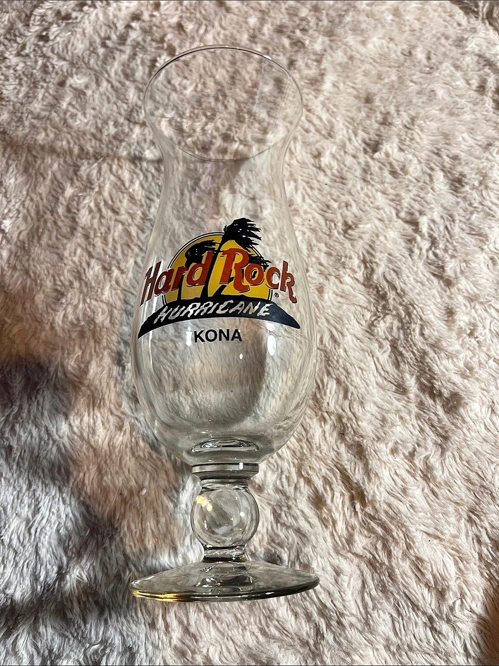 Hard Rock Cafe Kona Hurricane Glass Hurricane Glass Clear